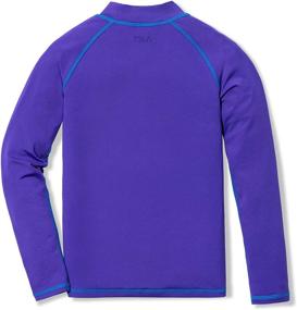 img 3 attached to TSLA TM GSR20 PLM_Small Girls Sleeve Rashguard Sports & Fitness in Water Sports