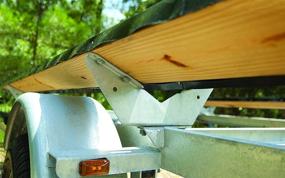 img 1 attached to CE Smith Trailer 26244GA Pontoon Wing Bracket: The Perfect Addition for Easy Pontoon Boat Towing
