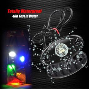 img 1 attached to 🚗 Ampper 6-Pods LED Rock Lights - Waterproof White LED Neon Underglow Light for Car Truck ATV UTV SUV Offroad Boat - Enhance Underbody Glow Trail Rig Lamp