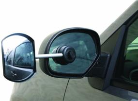 img 1 attached to Enhance Your Towing Experience with Camco 25664 Flat Tow-N-See Mirror - Driver Side, Black