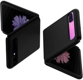 img 4 attached to 📱 Spigen Thin Fit Galaxy Z Flip Case (2020) - Sleek Black Design for Ultimate Protection