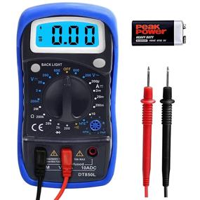 img 4 attached to 🔧 2000 Counts Digital Multimeter with DC AC Voltmeter, Volt Amp Ohm Test Meter for Voltage Current Resistance Continuity Test, Diode Tester with Kickstand - Blue