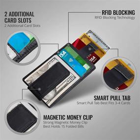 img 2 attached to 💼 Slim Money Clip Wallet: Stylish Men's Accessory for Organizing Wallets, Cards & Cash