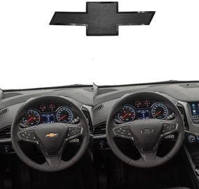 img 3 attached to 🚗 Enhance Your Chevy's Steering Wheel with GLAAPER Compatible Bowtie Emblems - Chevrolet Equinox Malibu Cruze Volt Blazer Silverado Suburban Tahoe Bolt Trax Spark Sonic Impala (black)