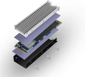 img 1 attached to 🔥 Enhance Performance with Silver NVMe Heatsinks: Double-Sided Cooling for M.2 2280mm SSD