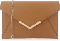 👜 dexmay leather foldover envelope handbag - stylish women's handbags & wallets logo