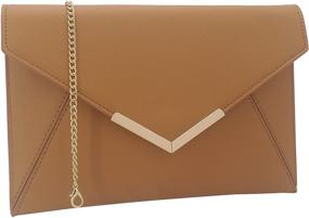 img 3 attached to 👜 Dexmay Leather Foldover Envelope Handbag - Stylish Women's Handbags & Wallets