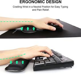 img 1 attached to 🖥️ iCasso Ergonomic Extended Keyboard 35, 4x15-7