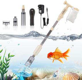 img 4 attached to 🐠 Electric 4-in-1 Aquarium Gravel Cleaner: Bedee Automatic Fish Tank Cleaning Vacuum
