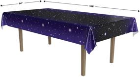 img 3 attached to Party Accessory: Starry Night Tablecover (1 count) - 1/Pkg