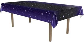 img 4 attached to Party Accessory: Starry Night Tablecover (1 count) - 1/Pkg