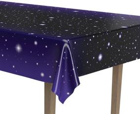 img 2 attached to Party Accessory: Starry Night Tablecover (1 count) - 1/Pkg