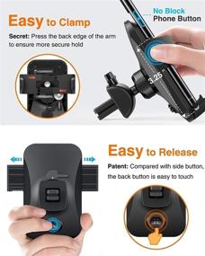 img 1 attached to 📱 VANMASS Heavy-Duty Cell Phone Holder Mount for Car Dashboard, Windshield, and Vent - Compatible with iPhone 13, 12, 11, Pro Max, X, 8, Galaxy S20, Note 10, 9