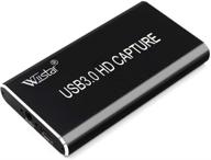 wiistar usb видеозахватная карта: hdmi в тип с usb 3.0 донгл для захвата видео и аудио с разрешением 1080p60fps, запись игр xbox ps4, стриминг прямого телевизионного вещания логотип