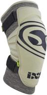 🌵 ixs unisex flow zip breathable moisture-knee pads: camel, large - supportive knee compression sleeve for men & women, wicking protection guards - youth & adult knee gear logo