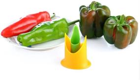 img 1 attached to 🌶️ TXIN 2Pcs/Set Pepper Corer - Seed Separator for Chili Peppers, Tomatoes, and Fruit Vegetables - Random Color