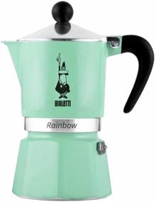 img 1 attached to 🌈 Bialetti Rainbow Espresso Moka Pot - Iced Coffee Green, 3 Cup