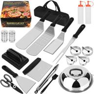 🔥 20pcs kulurimi griddle accessories kit - essential flat top grill tools set for blackstone and camp chef - professional bbq grill accessories for outdoor cooking, hibachi, and teppanyaki grill logo