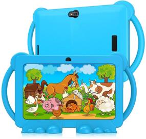 img 4 attached to 📱 7-inch Kids Tablet with Case - Android 10.0, GMS, WiFi, 3GB RAM, 32GB ROM, Eye Protection, HD Touch Screen, Dual Camera, Educational Games, Parental Control