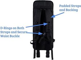 img 2 attached to 🎒 Black Pogo Stick Back Pack Carrier - Flybar Extreme - Take Your Pogo Stick Anywhere - Shoulder Straps for Comfort