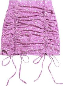img 4 attached to Milumia Ruched Drawstring Bodycon Purple