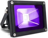 lanfu 10w black light flood light - ideal for party supplies, neon glow, fishing, curing, dancing party, aquariums, weddings логотип