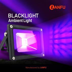 img 2 attached to LANFU 10w Black Light Flood Light - Ideal for Party Supplies, Neon Glow, Fishing, Curing, Dancing Party, Aquariums, Weddings