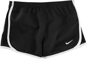 img 1 attached to Шорты для бега NIKE Dry Tempo для девочек - Черный/Белый, размер 2T малышка (167358-019)