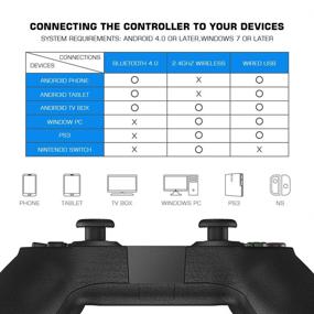 img 3 attached to 🎮 Enhanced GameSir T1s Gamepad: Bluetooth 4.0 & 2.4GHz Wireless Controller for Android/PC/PS3/SteamOS