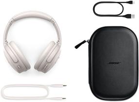 img 2 attached to 🎧 Беспроводные наушники Bose QuietComfort 45 с функцией подавления шума - белый дым, включен Bluetooth.