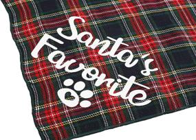 img 2 attached to 3 Pack Plaid Dog Bandanas for Medium and Large Dogs with JPB Christmas Theme