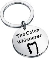 🚽 feelmem gastroenterology gift: the colon whisperer keychain - funny proctology gift for doctors, nurses & surgeons in colorectal medicine logo