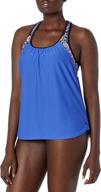 zeroxposur womens action tankini marina logo