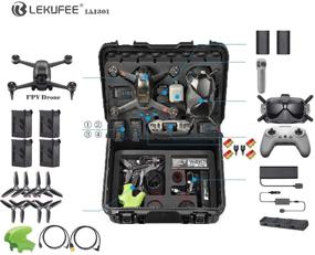 img 3 attached to 💦 Waterproof Hard Case for DJI FPV Combo and Additional DJI FPV Drone Accessories [Excludes FPV Drone and Accessories]