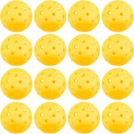 yellow pickleballs official balls pattern logo