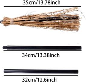 img 2 attached to 🧹 Halloween Decoration: Broom with 3 Sections and Accessories