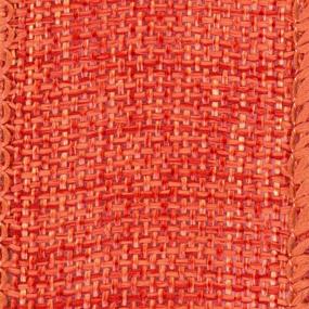 img 1 attached to 🧡 Berwick Offray 1.5 Inch Wide Rustic Saddle Polyester Ribbon - Vibrant Orange Color, 4 Yards Length