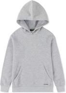 👕 alaviking brushed sweatshirts pullover gray xl boys' clothing - fashionable hoodies & sweatshirts logo