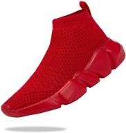 santiro breathable sneakers boys' shoes - lightweight walking footwear logo