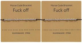 img 4 attached to ZYJLM Morse Code Bracelet: Unique Hidden Message Cord Bead Bracelet for Women, Teens & Best Friends - Funny Morris Jewelry