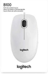 img 1 attached to 🖱️ White Logitech B100 Optical Mouse