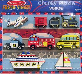 img 3 attached to 🚗 Melissa & Doug Chunky Wooden Vehicles