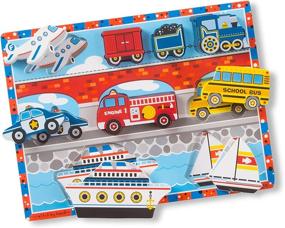img 4 attached to 🚗 Melissa & Doug Chunky Wooden Vehicles
