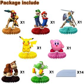 img 2 attached to Brothers Honeycomb Centerpieces Decoration Decorations Super_Smash_Bros