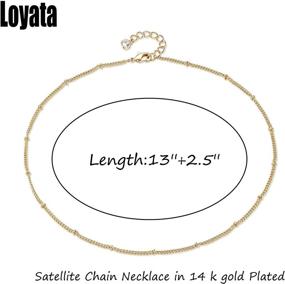 img 1 attached to 💎 LOYATA Women's 14K Gold Plated Choker Necklace with Bohemian Sequin Coins and CZ Evil Eye Hamsa Hand Pendant - Delicate Chain Necklace for Enhanced Style
