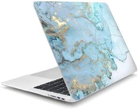 img 3 attached to 💻 Arike MacBook Air 13 inch Case - Marble Design Slim Plastic Hard Case with Keyboard Cover & Mouse Pad - Compatible for MacBook Air 13" Old Version 2010-2017 (A1466 & A1369)