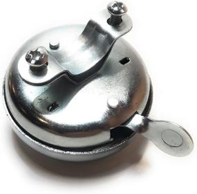 img 2 attached to 🚲 Rompak Bicycle Bell - Stunning Chrome/Silver Metal Bell, Classic Sound Ideal for Mountain & Street Bikes, Scooters, Cruisers, E-Bikes, Mopeds