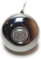 🚲 rompak bicycle bell - stunning chrome/silver metal bell, classic sound ideal for mountain & street bikes, scooters, cruisers, e-bikes, mopeds logo