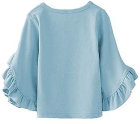 img 3 attached to Girls' Tops, Tees & Blouses: Colorful Childhood Little Princess Blouses