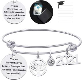 img 3 attached to 🎓 Symbolic Graduation Bracelet: Empowering College Girls with Inspirational Jewelry